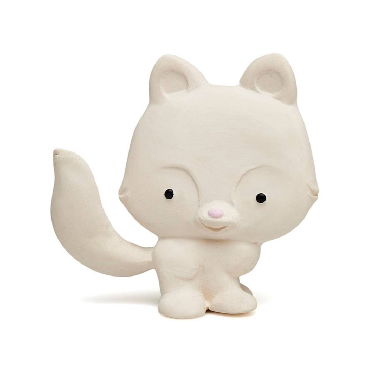 Petit Renard Hochet De Dentition Blanc