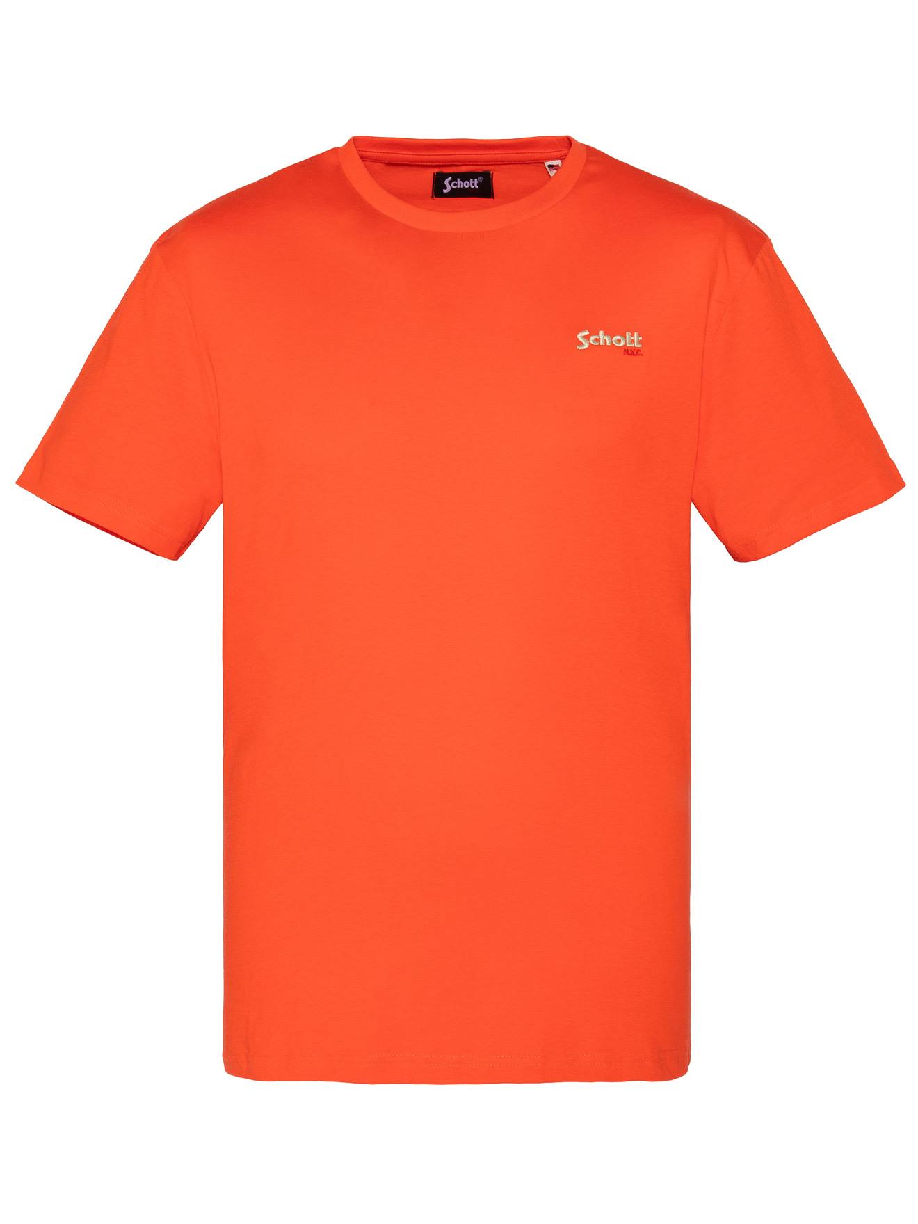 T-shirt Manches Courtes Brodé Orange