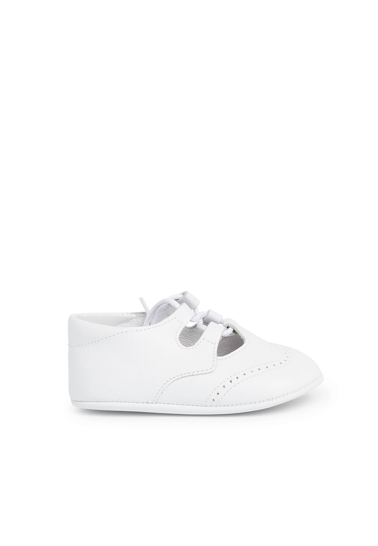 Chaussures Anglaises En Cuir Pour Bb Blanc 48 €