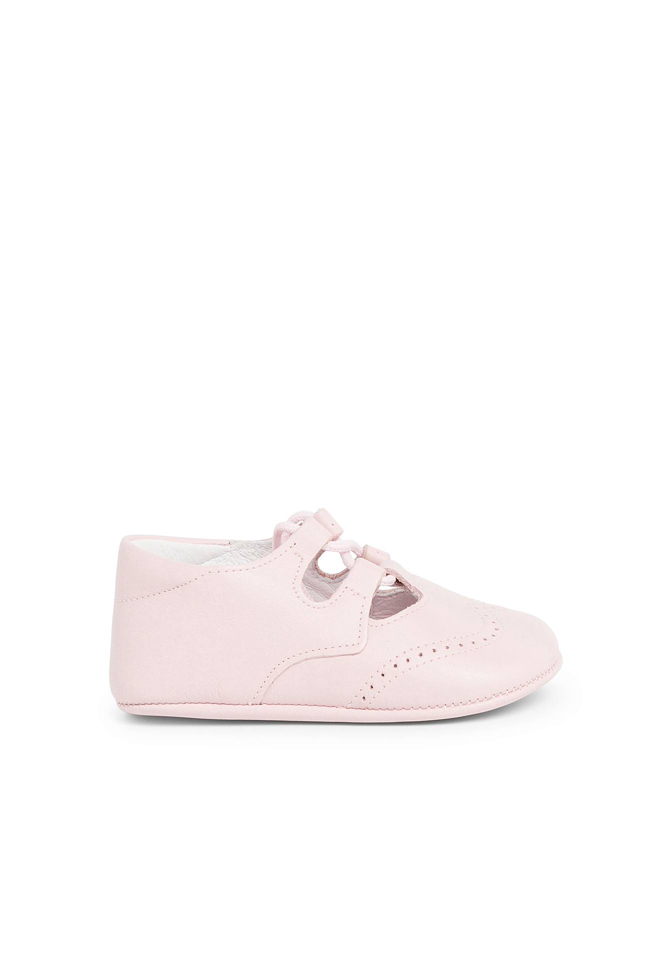 Chaussures Anglaises En Cuir Pour Bébé Rose