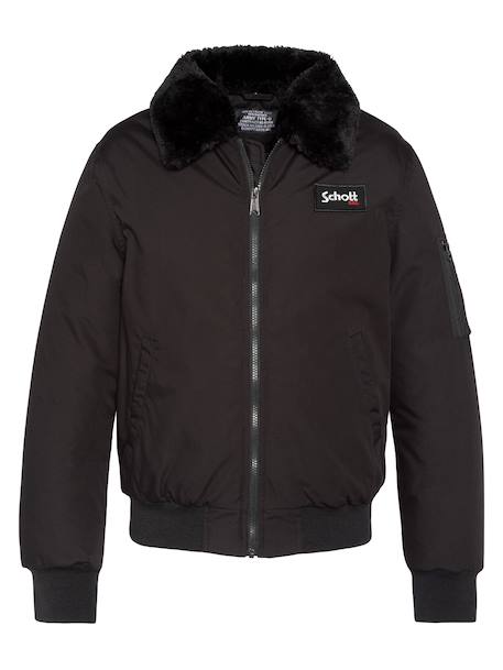 Garçon-Manteau-Blouson col amovible en fausse fourrure