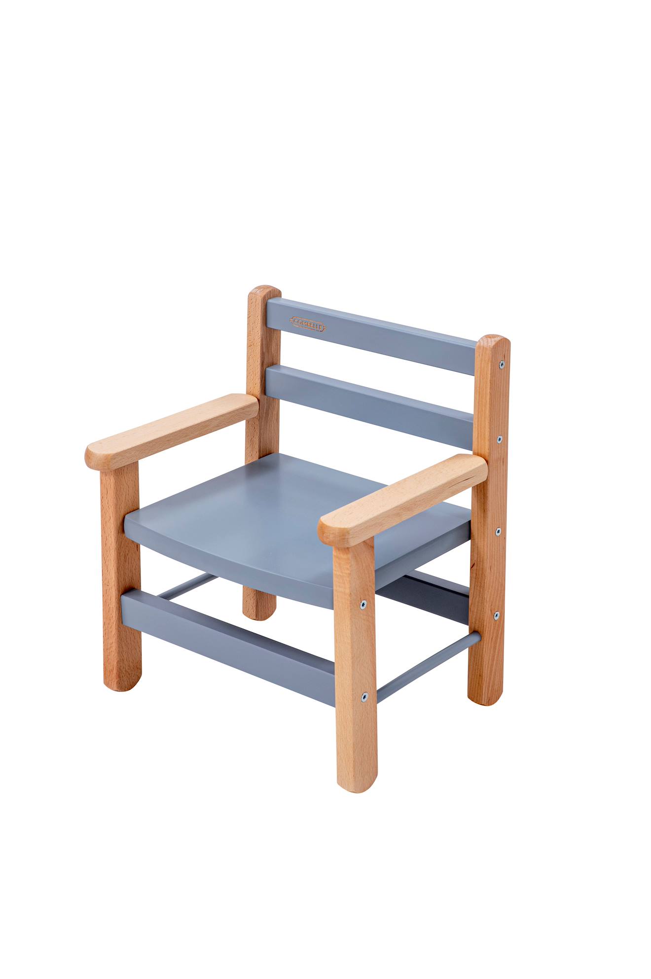 Petit Fauteuil Juliette Hybride Bleu Gris