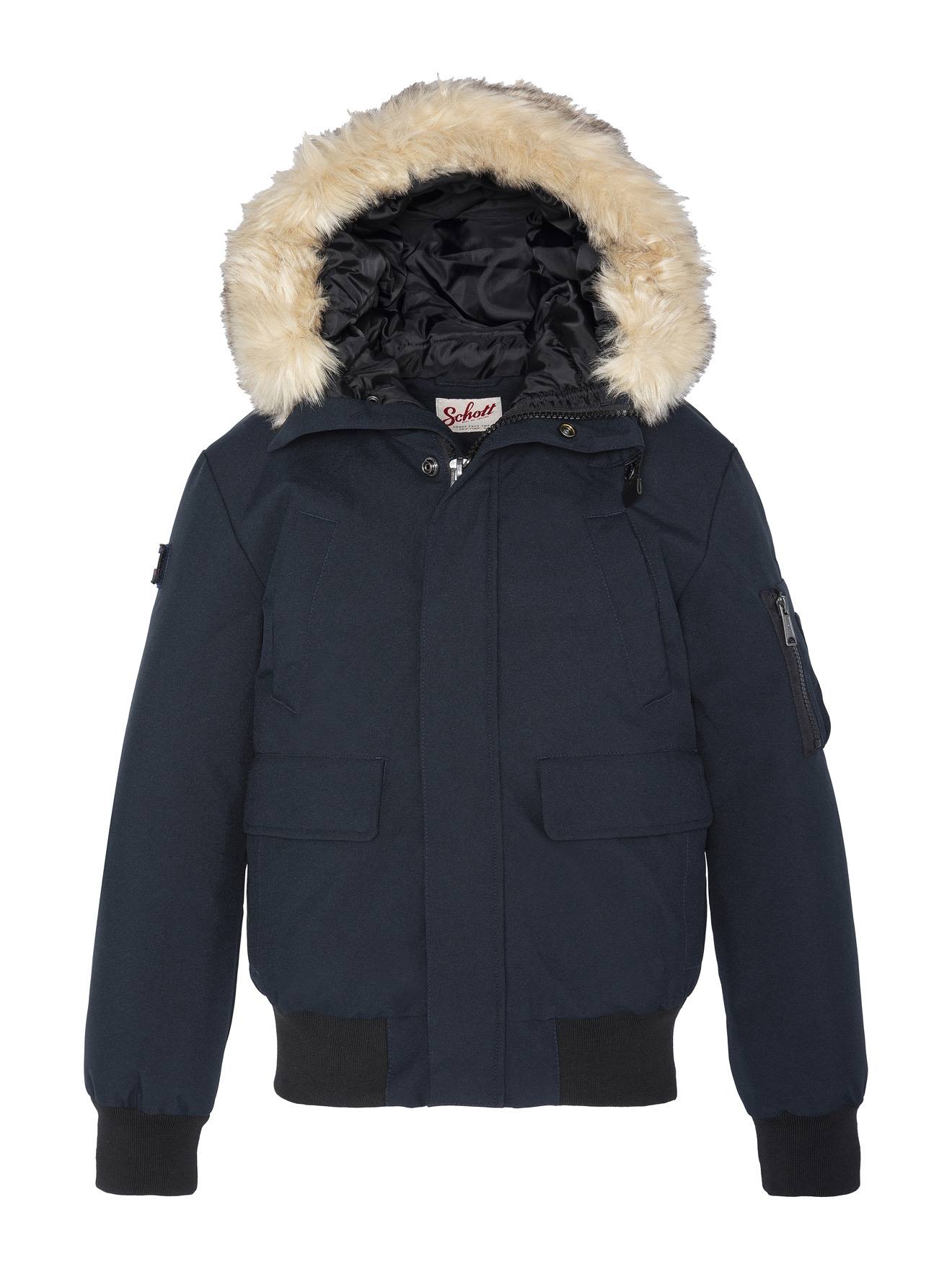 Blouson Snorkel À Capuche Bleu Marine