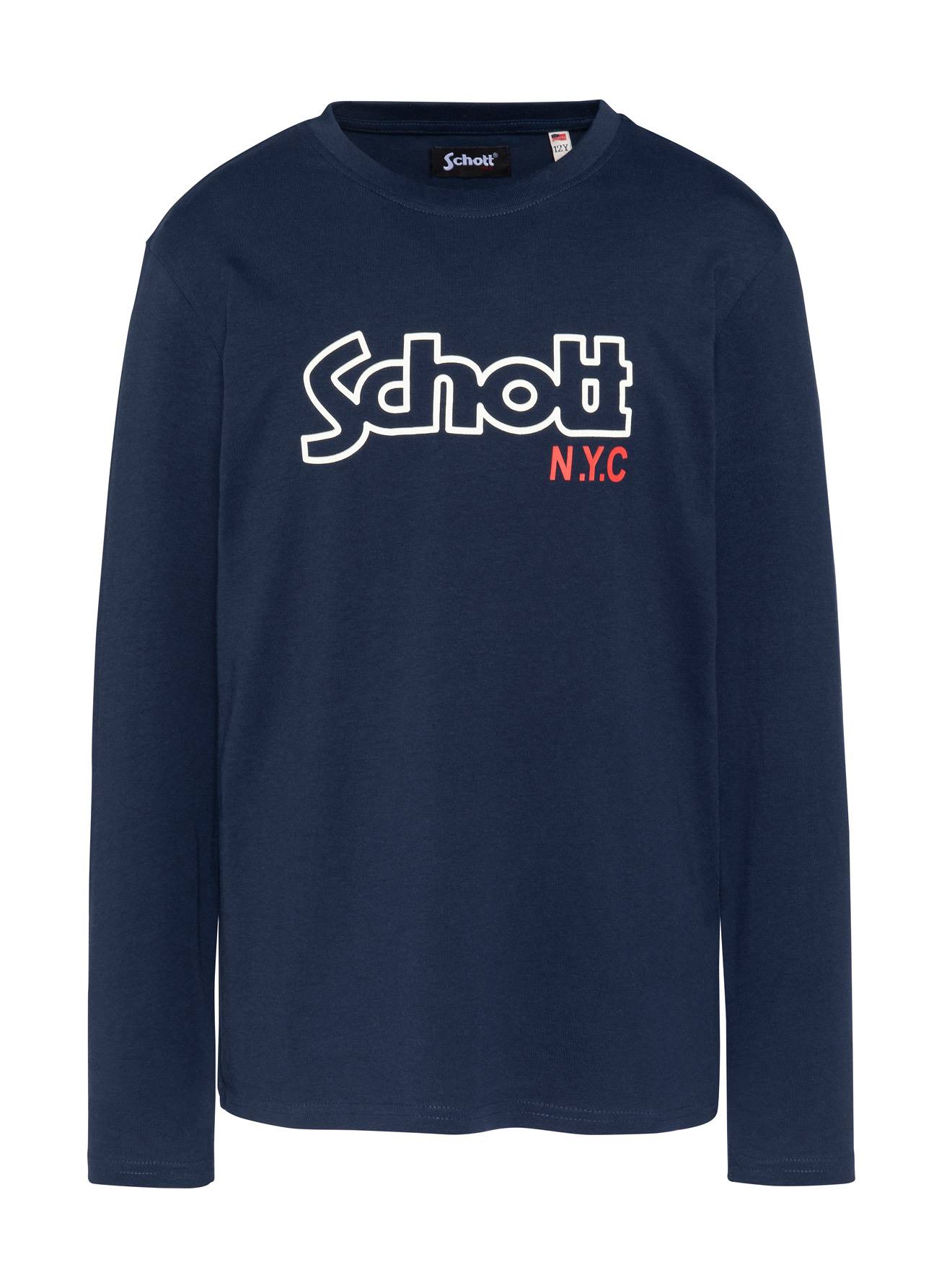 T-shirt Imprimé À Manches Longues Pour Marine