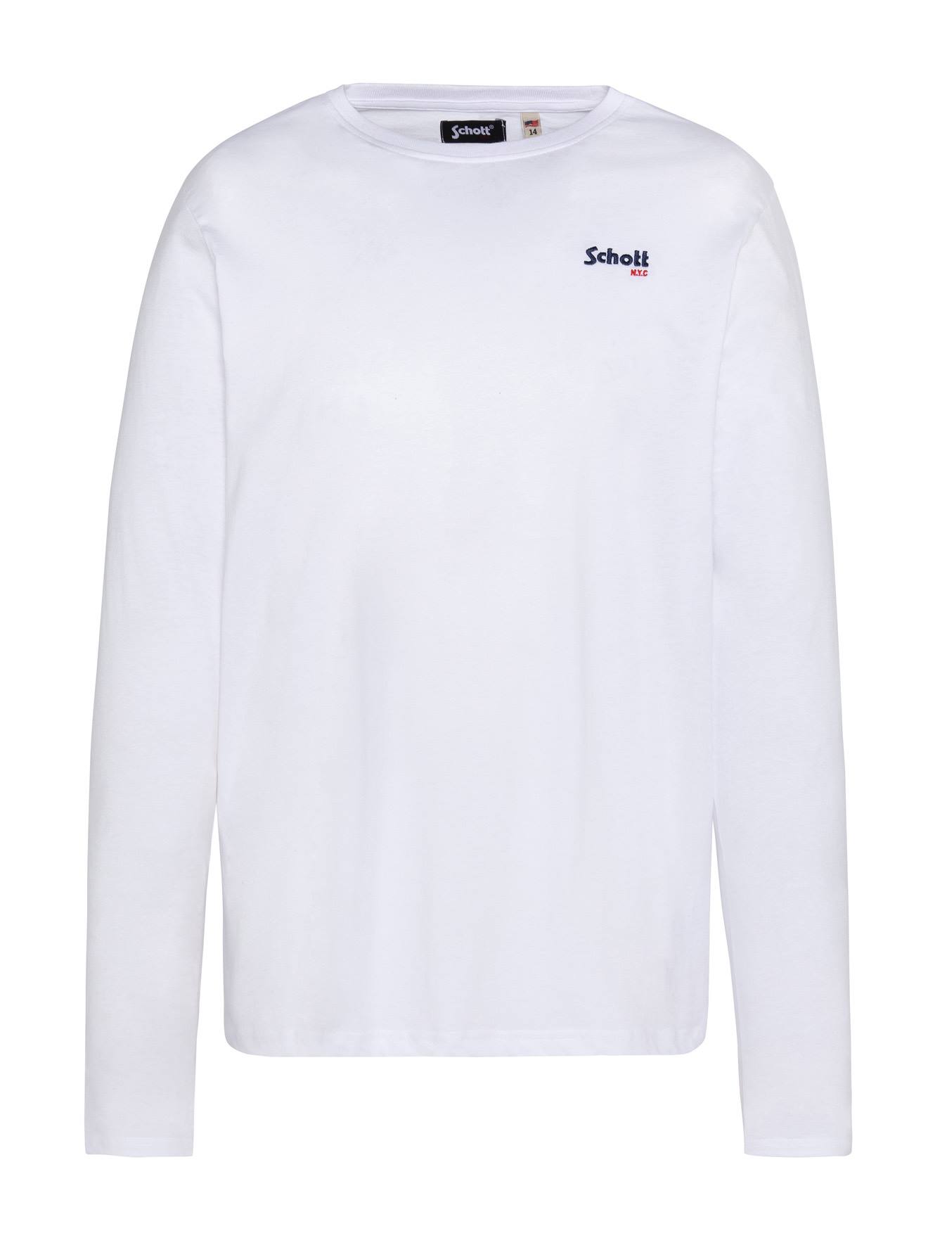 T-shirt Manches Longues Brodé Blanc