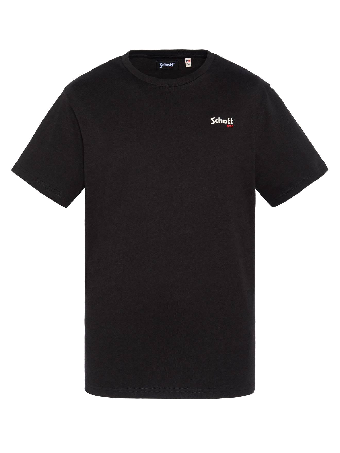 T-shirt Manches Courtes Brodé Noir