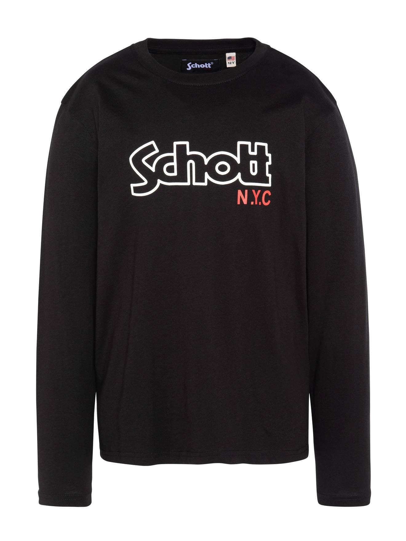 T-shirt Imprimé À Manches Longues Pour Noir