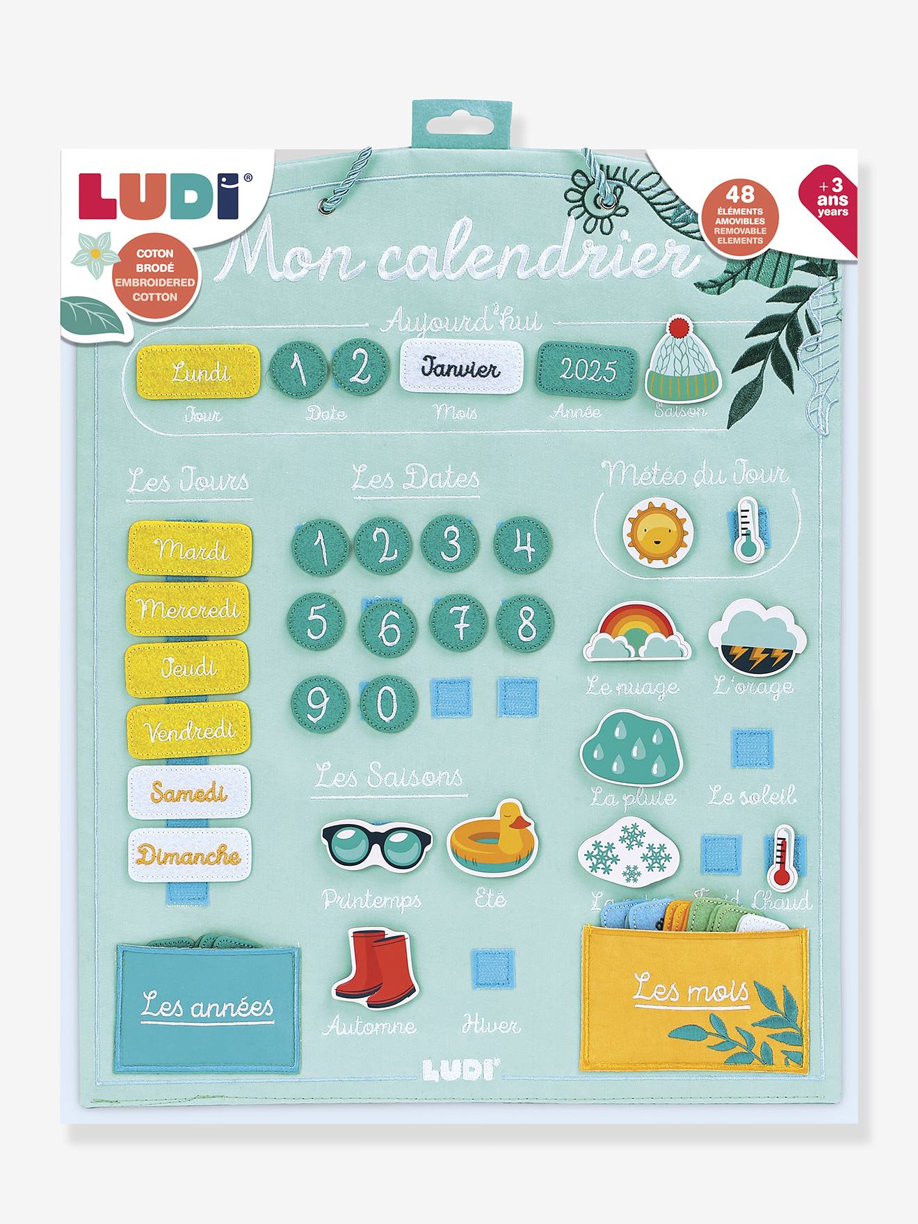 Calendrier vert amande - Ludi