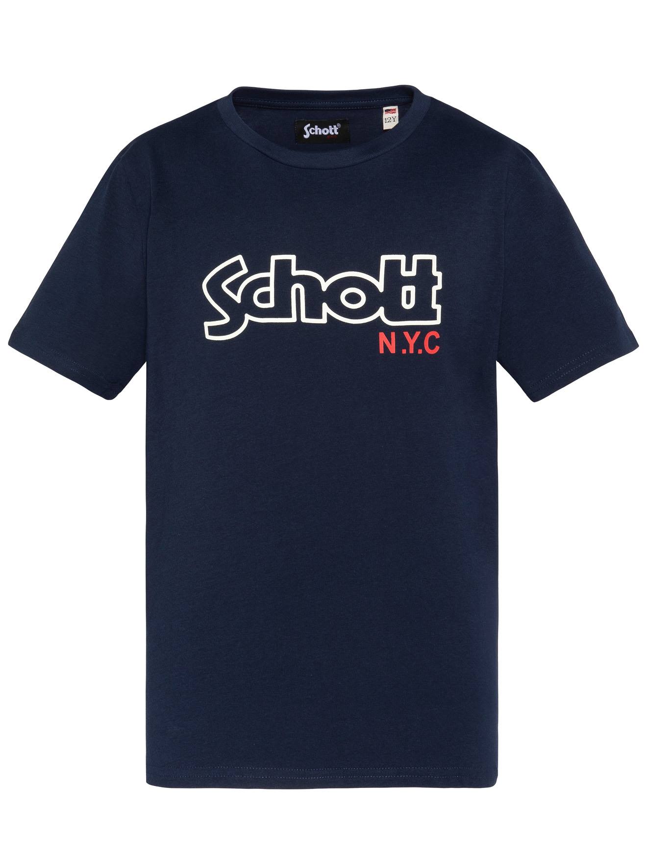 T-shirt Imprimé À Manches Courtes Marine