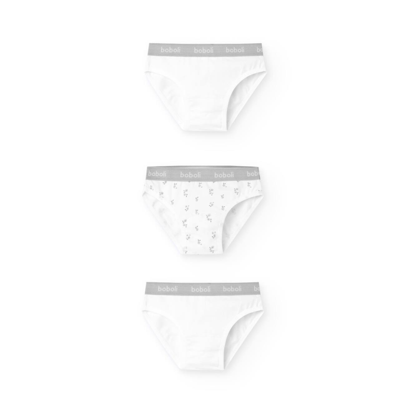 Lot De 3 Culottes En Coton Blanc