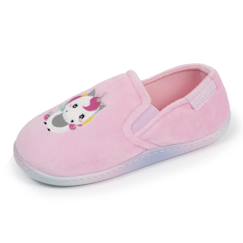 -Chaussons mocassins enfilage facile, semelle antidérapante