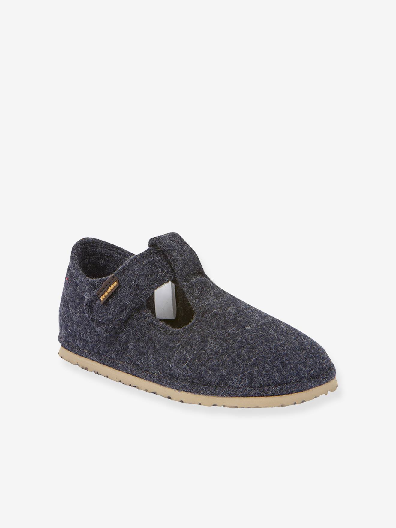 Chaussons pieds nus enfants FLEXY WOOLY BAREFOOT Froddo bleu nuit