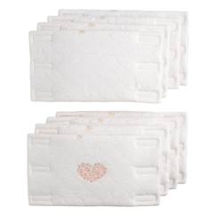 Protections de barreaux de lit en coton matelassé - petit coeur  - vertbaudet enfant