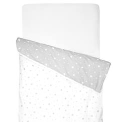 Housse de couette bébé réversible en coton stella  - vertbaudet enfant