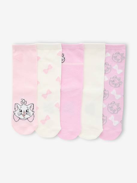 Fille-Lot de 5 paires de chaussettes fille Disney Animals Marie les Aristochats