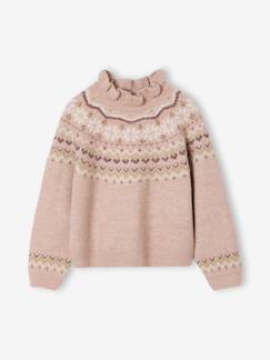 Pull jacquard détails brillants fille  - vertbaudet enfant