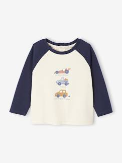T-shirt bébé manches longues avec imprimé placé devant  - vertbaudet enfant