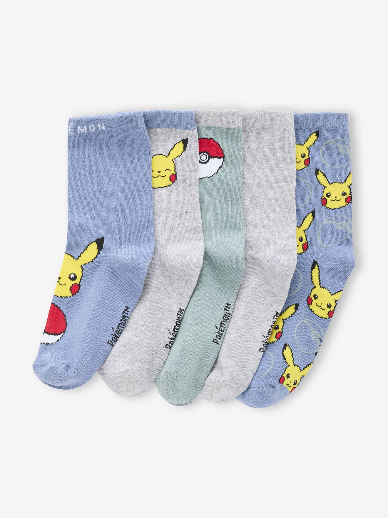 Lot de 5 paires de chaussettes Pokemon assortis