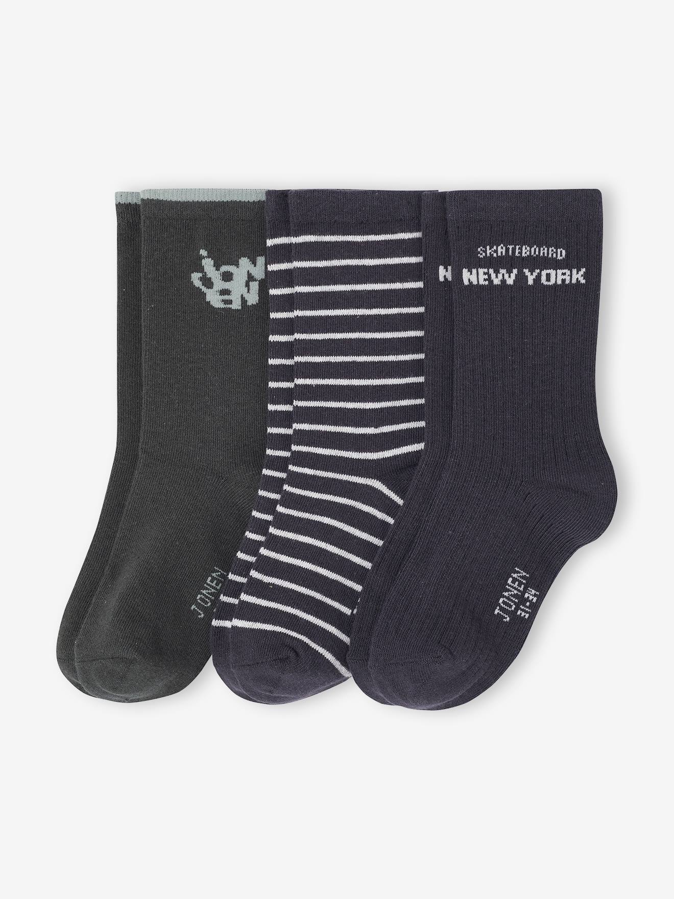 Lot de 3 paires de chaussettes skate garon assorties 7 €