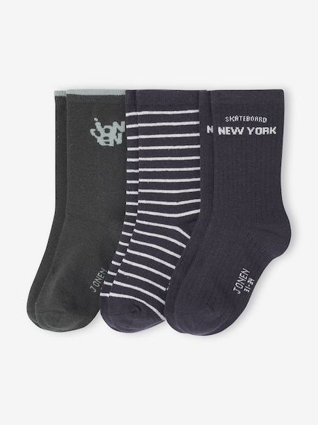 Garçon-Lot de 3 paires de chaussettes « skate » garçon