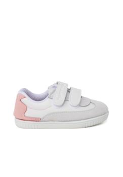 Chaussures-Baskets souples minimalistes talon coloré