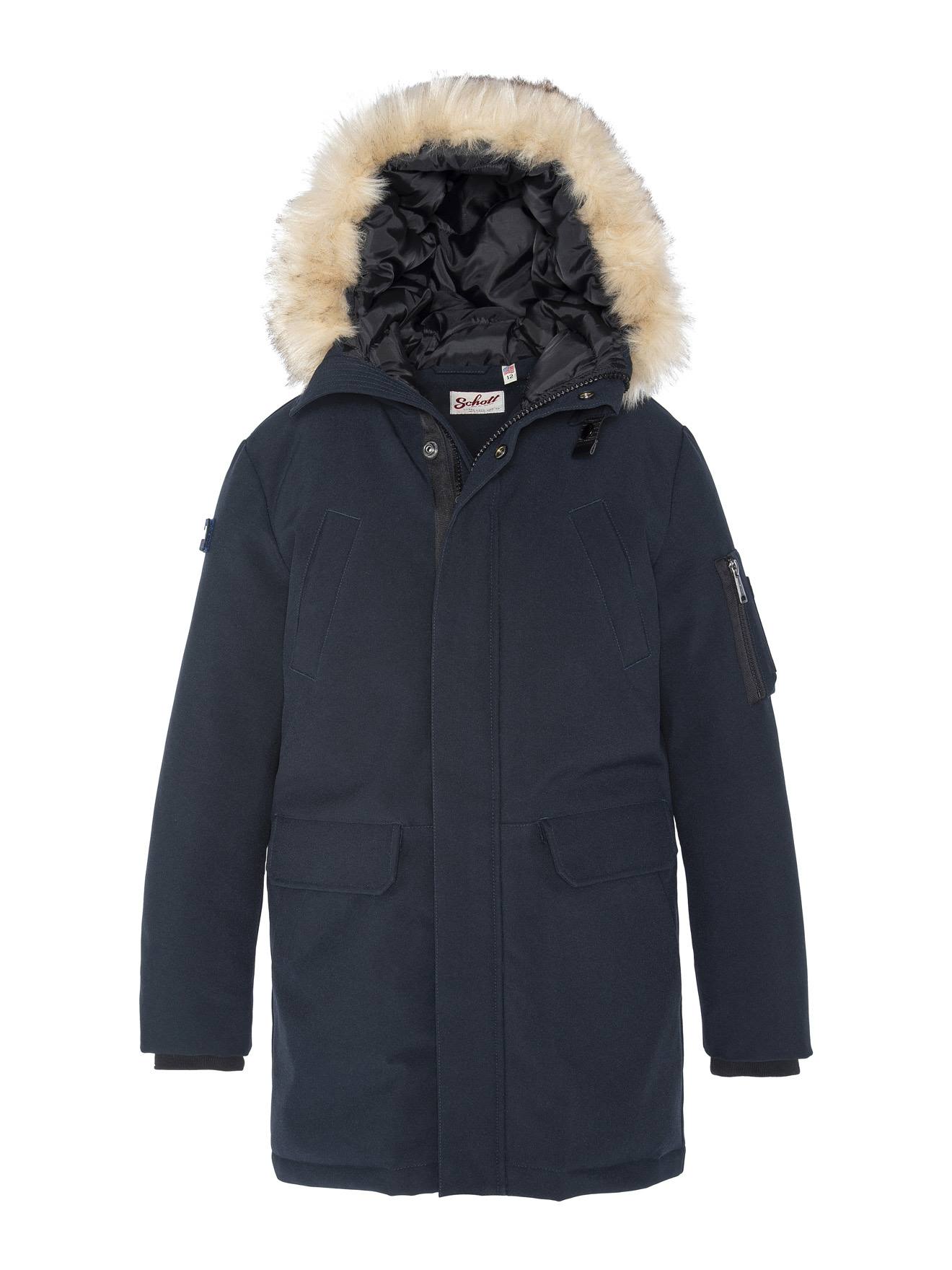 Parka À Capuche Marine