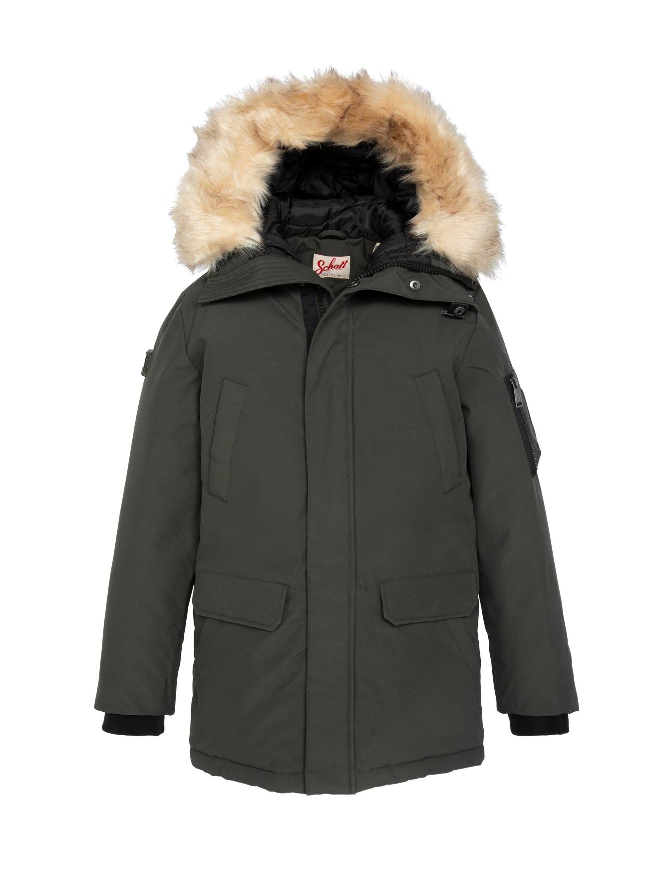 Parka À Capuche Kaki