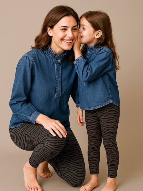 Fille-Pantalon-Legging fille capsule mère-fille