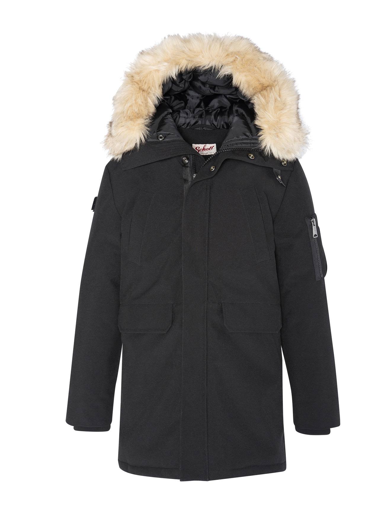 Parka À Capuche Noir