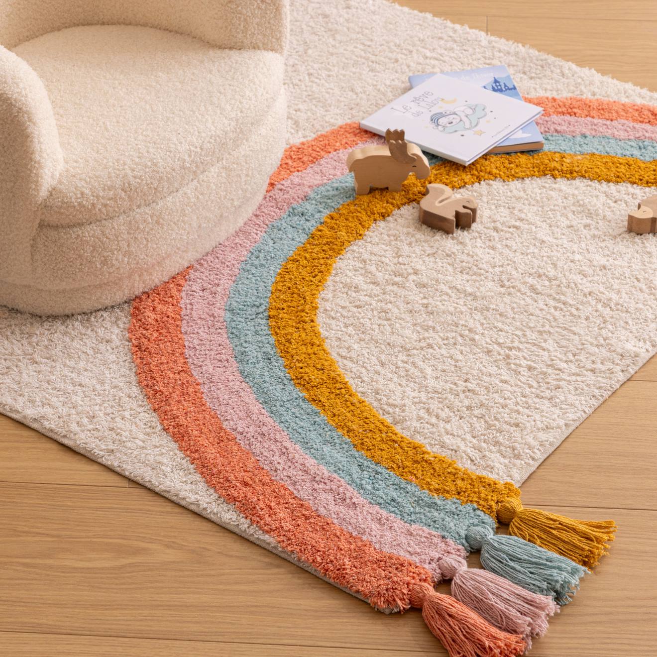 Tapis Enfant - Carte Multicolore