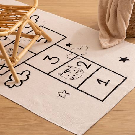 Decoratie - Tapis fabric beige 80x150
