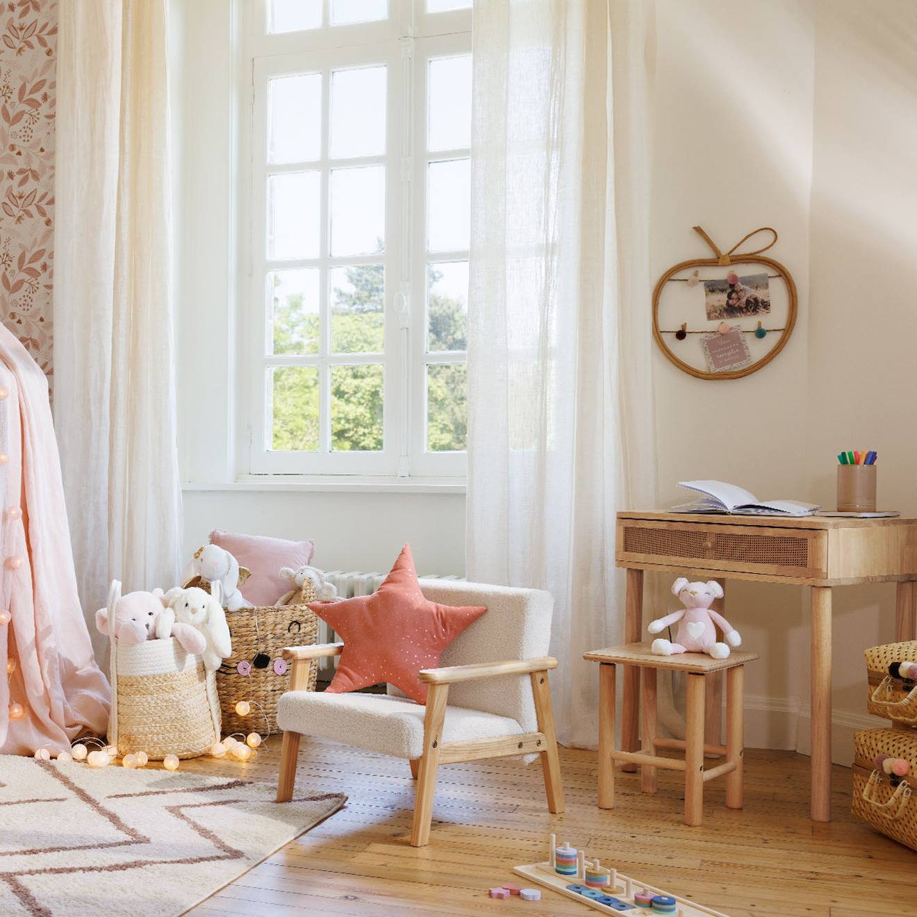 Coussin+Enfant+Berlingot+etoile+Terracotta