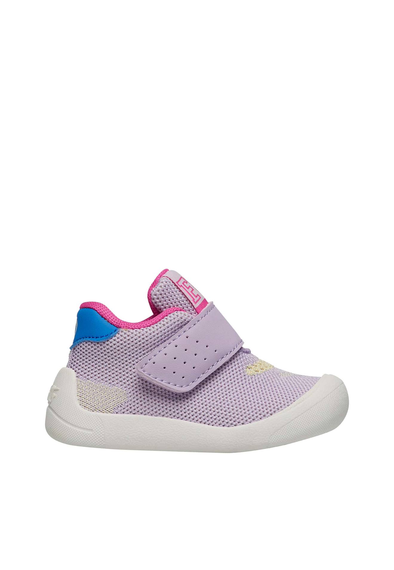 Chaussures Premiers Pas En Similicuir Et Tissu Free Vl. Lilas
