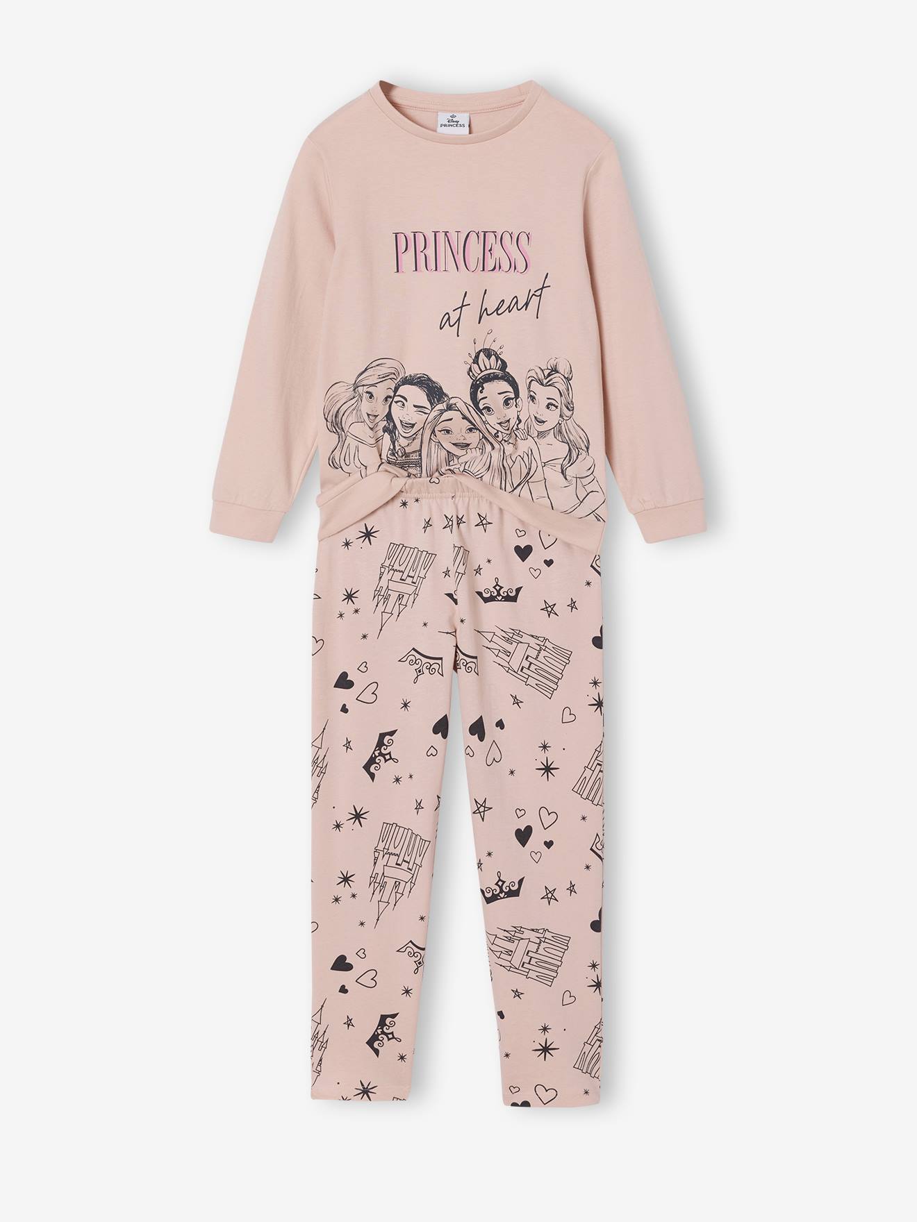 Pyjama Disney Princesses rose poudré