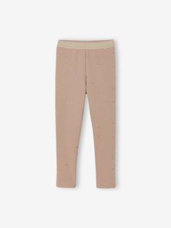-Legging fille doublé polaire imprimé étoiles brillantes
