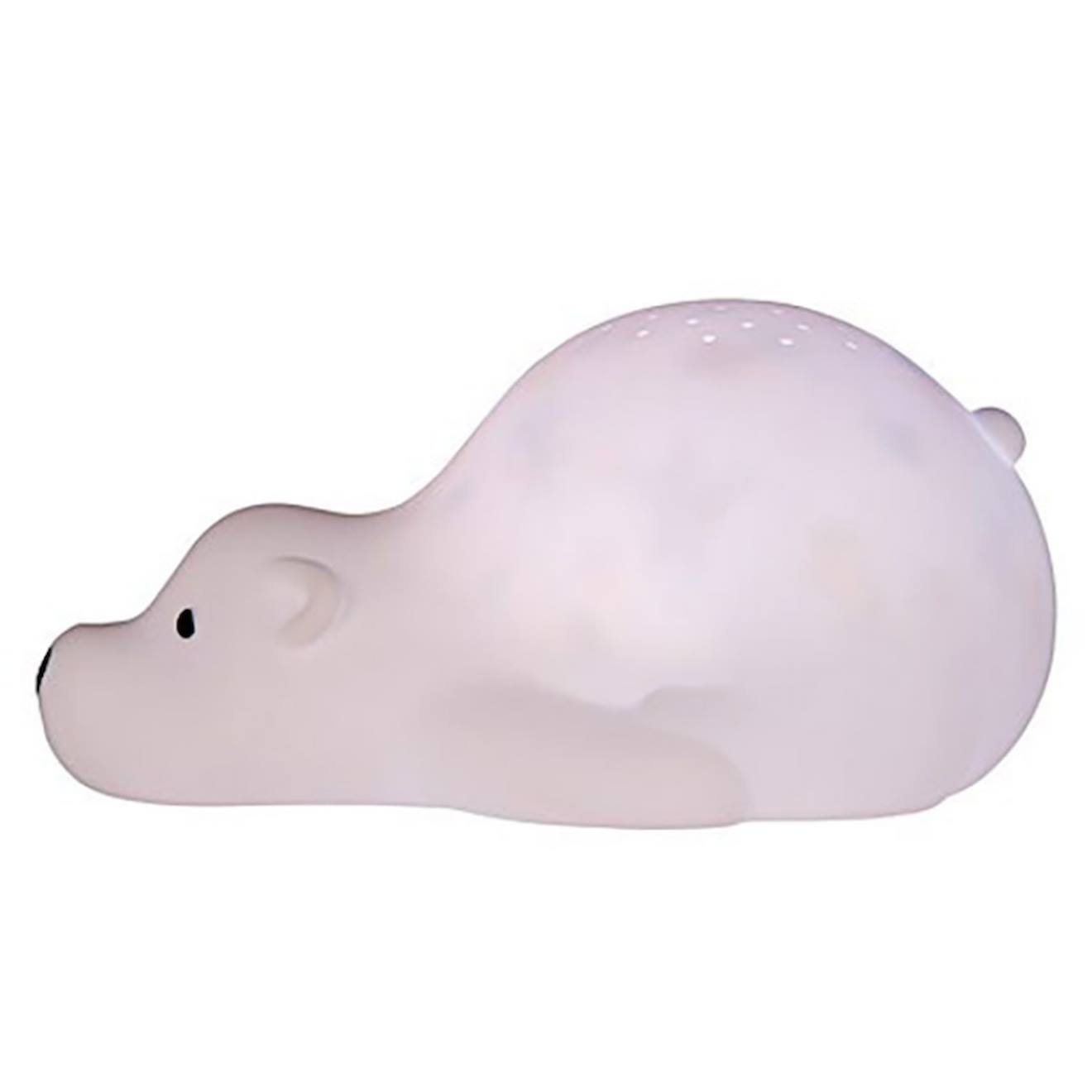 Veilleuse Projecteur Bjorn L'ours Polaire Blanc