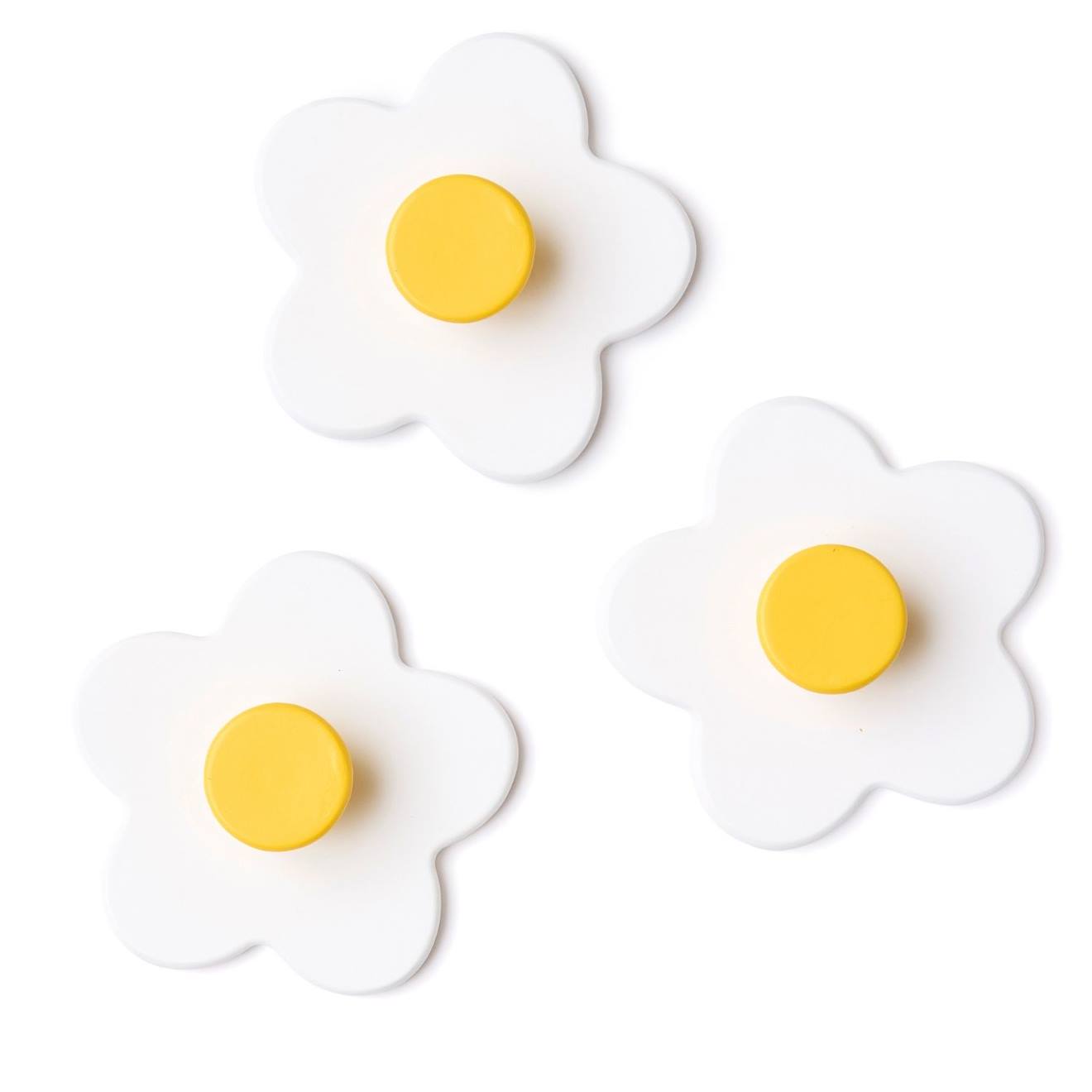 Patères Murales Blanc, Jaune