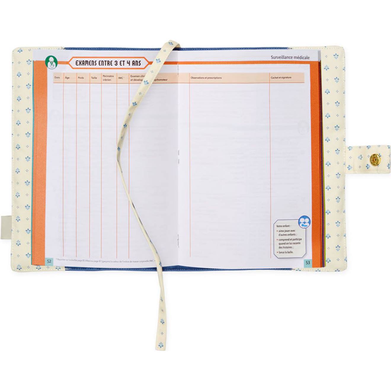 Protège Carnet De Santé Capri Bleu, Blanc (Cam Cam Copenhagen) - Image 1