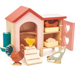 Jouet-Poulailler en bois