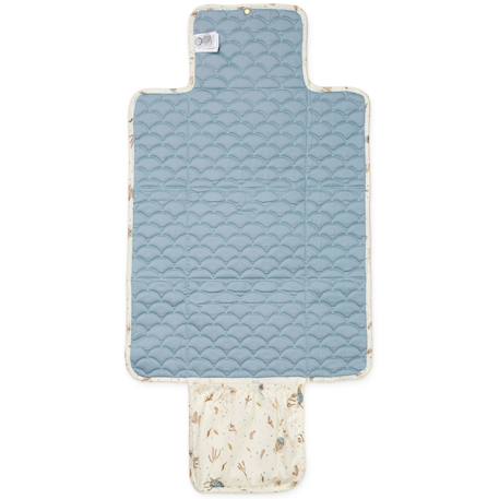 Tapis à langer de voyage sea garden Bleu, marron, écru 2 - vertbaudet enfant 
