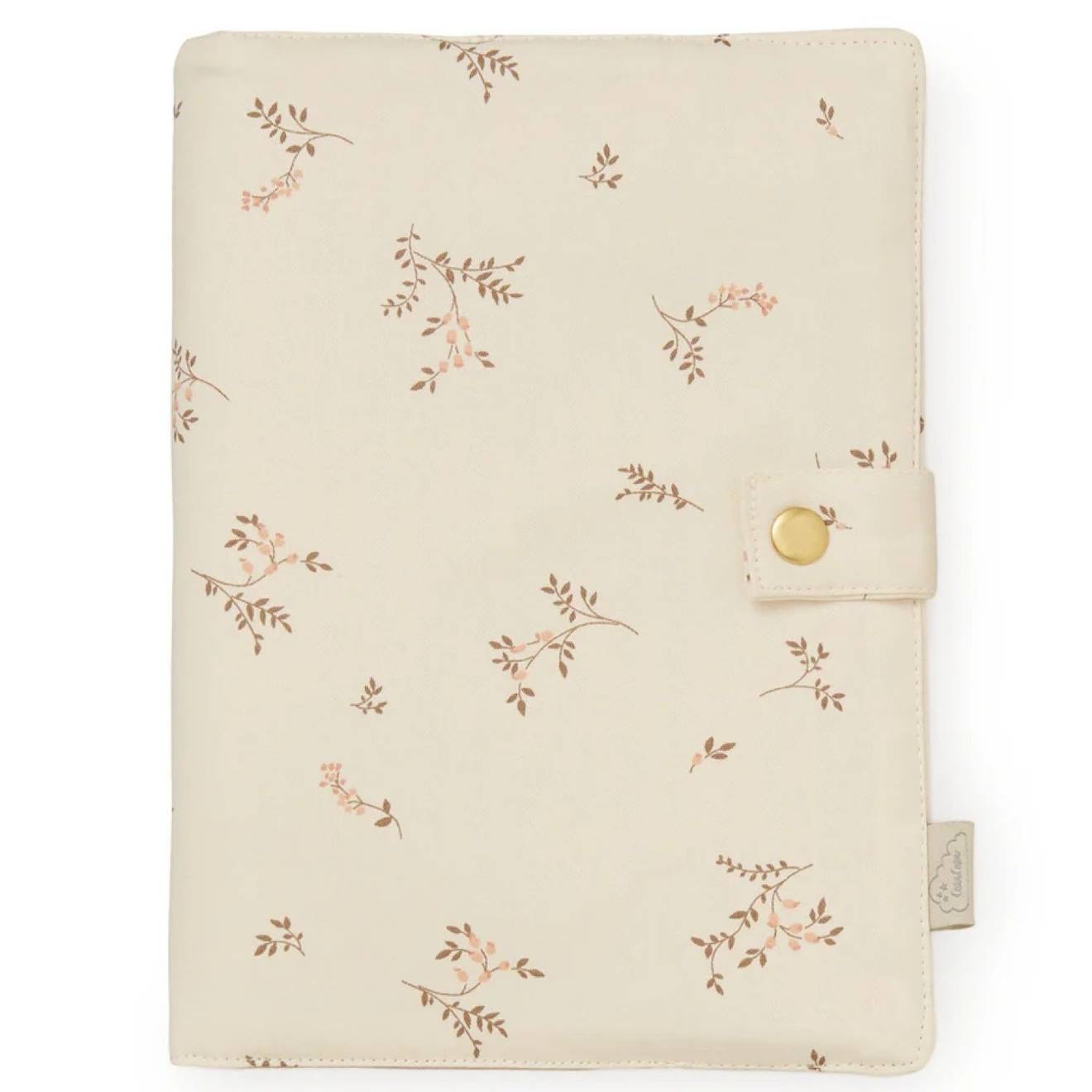 Protège Carnet De Santé Ecru, Marron