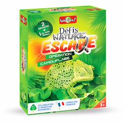 Jouet-Jeu de cartes - défis nature escape -  opération camouflage -  fabriqué en france