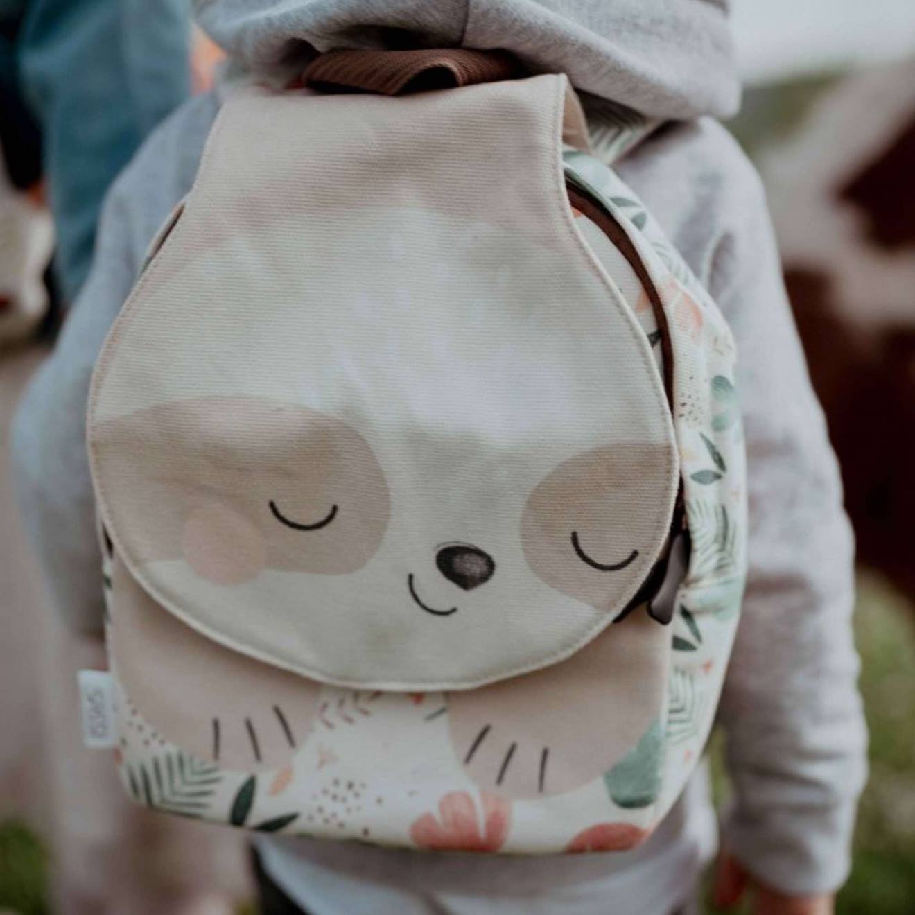 Sac À Dos Maternelle Et Crèche Animaux Beige (Sassi) - Image 1