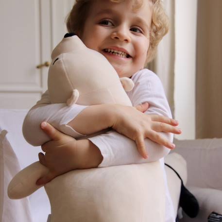 Peluche ours polaire shiro (51 cm) Écru 2 - vertbaudet enfant 