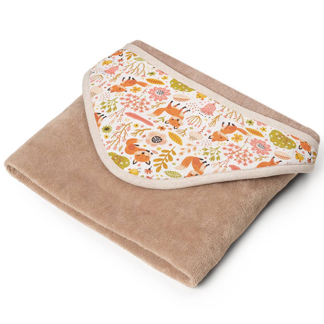 Serviette Tablier Sortie De Bain Cocoon Forêt Enchantée Beige