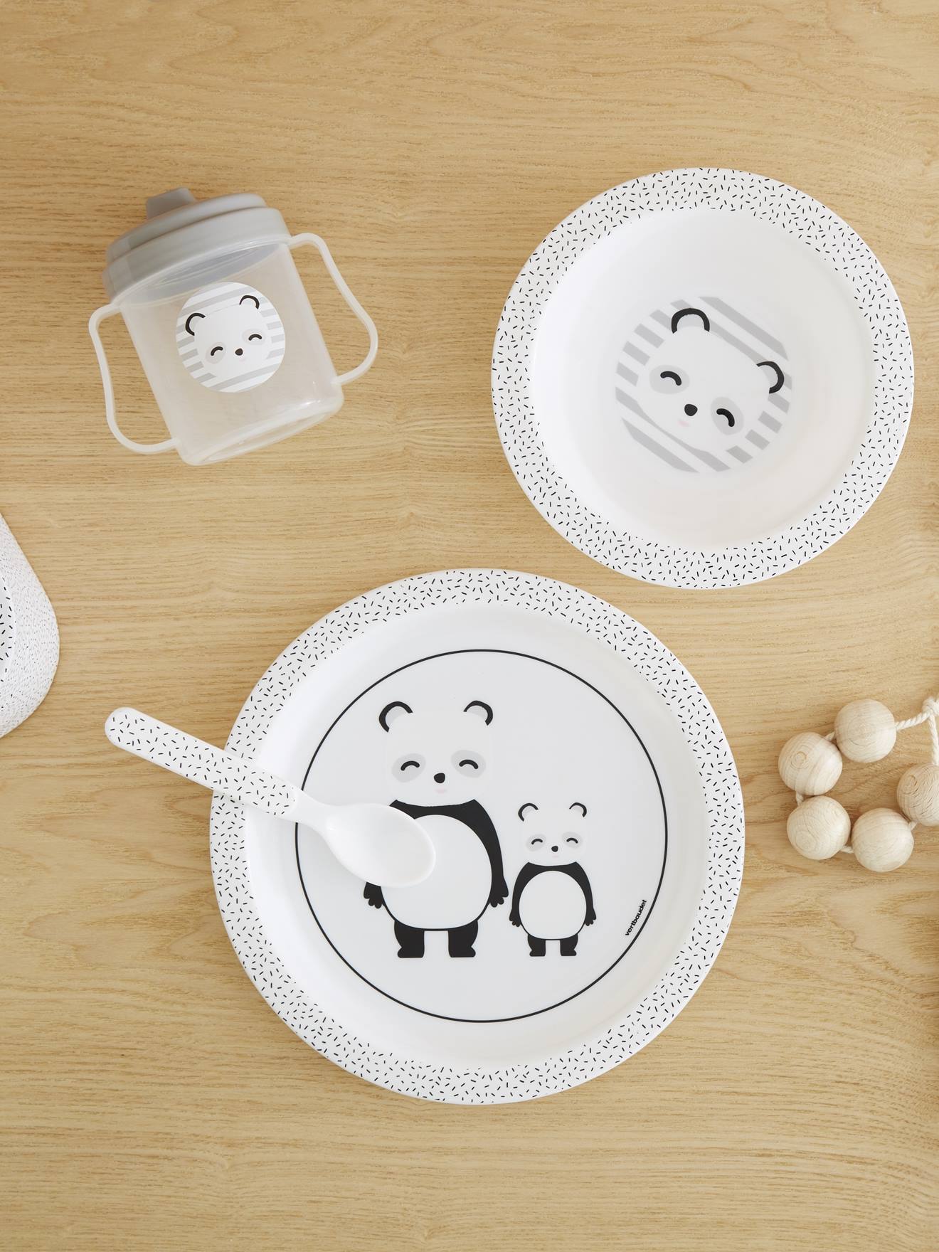 Coffret Repas Bebe 4 Pieces Vertbaudet Sans Bpa Set Panda Vertbaudet