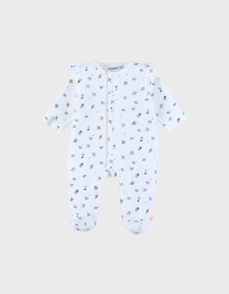 Bébé-Pyjama bébé en velours imprimé oiseau