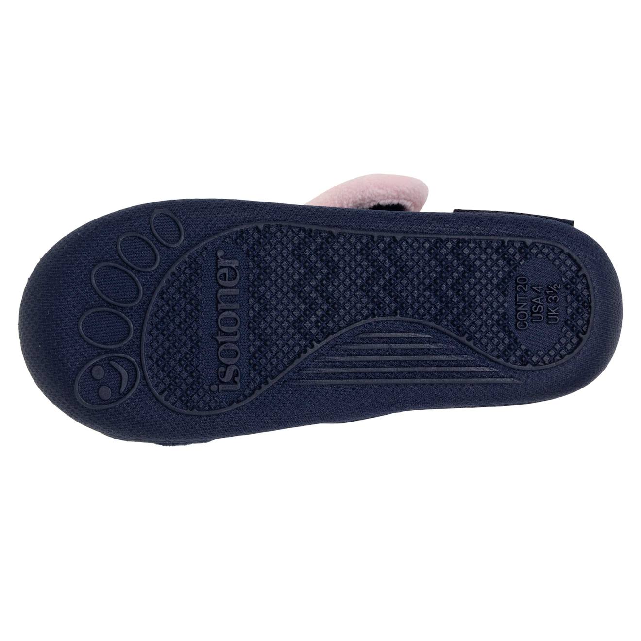 Chaussons Bottillons Isotoner Pour Bébé Garçon - Fermeture Scratch, Semelle Antidérapante, Motif Monstre Vert