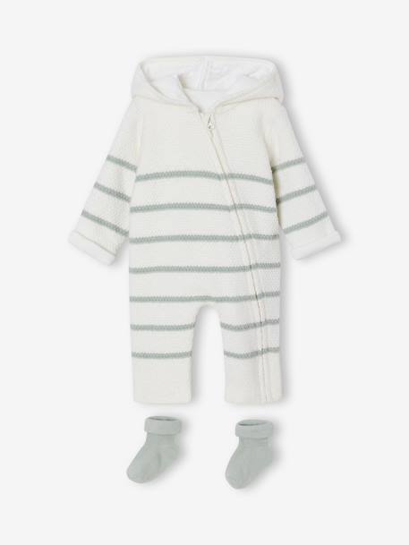 Bébé-Ensemble bébé combinaison + chaussettes coffret cadeau naissance