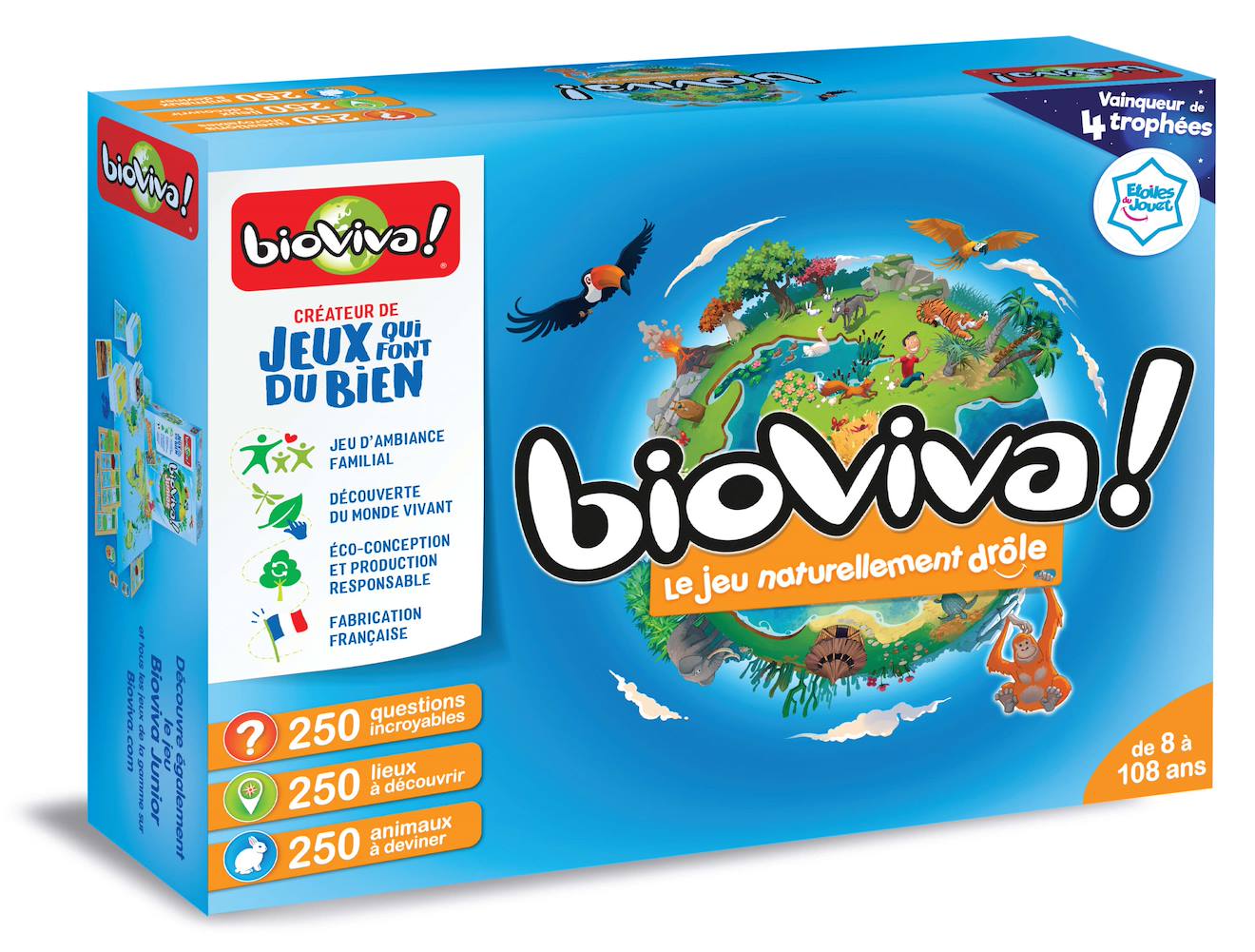 Jeu De Société - Jeu De Plateau Familial - Bioviva Le Jeu - Fabriqué En France Multicolore